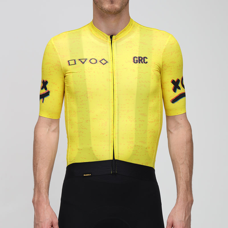 GRC Yellow Cycling Jersey | Game On 404 Design Cycling Jersey