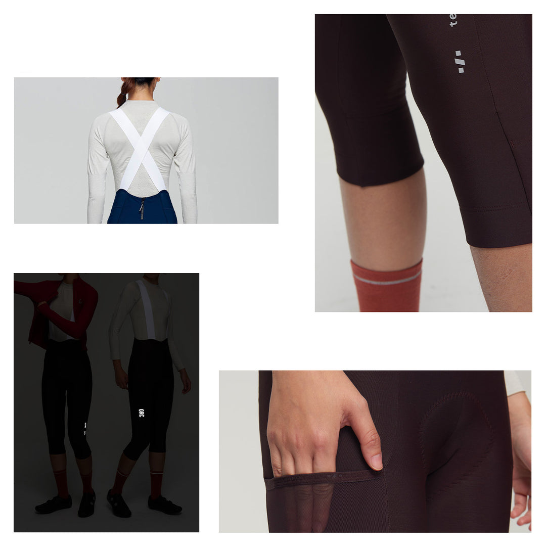 Women's Tech Fleece Cropped Bib Tights