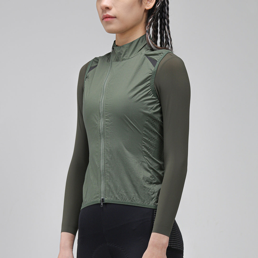 Chaleco cortavientos técnico para mujer